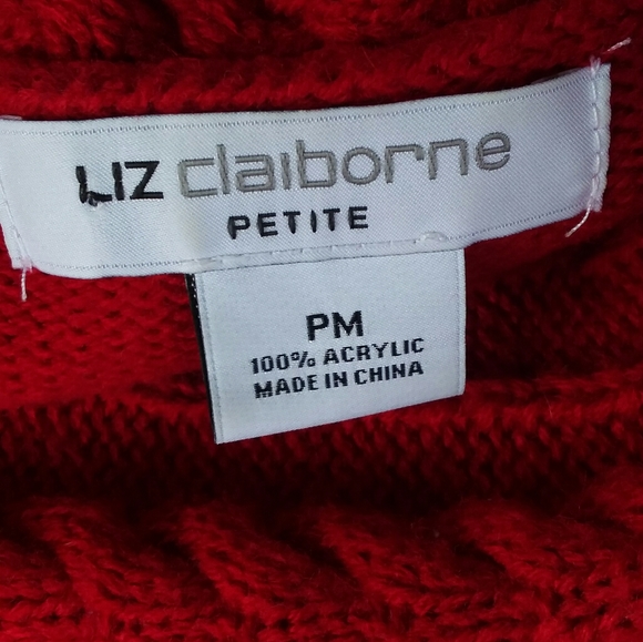 Red Liz Claiborne knit dress - Picture 4 of 7